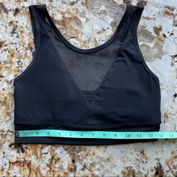 90 Degree, Black, Mesh, Sports Bra/Crop Top, SZ M - Picture 8 of 9